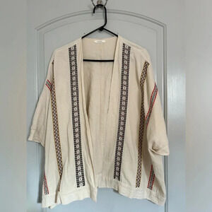 Pleione Embroidered Kimono Laggenlook Jacket size small